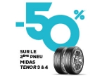 MIDAS LATTES-Services Auto, Moto, Vélo Voyages, Hôtels, Ski, Campings-LE PNEU MIDAS TENOR 3&4